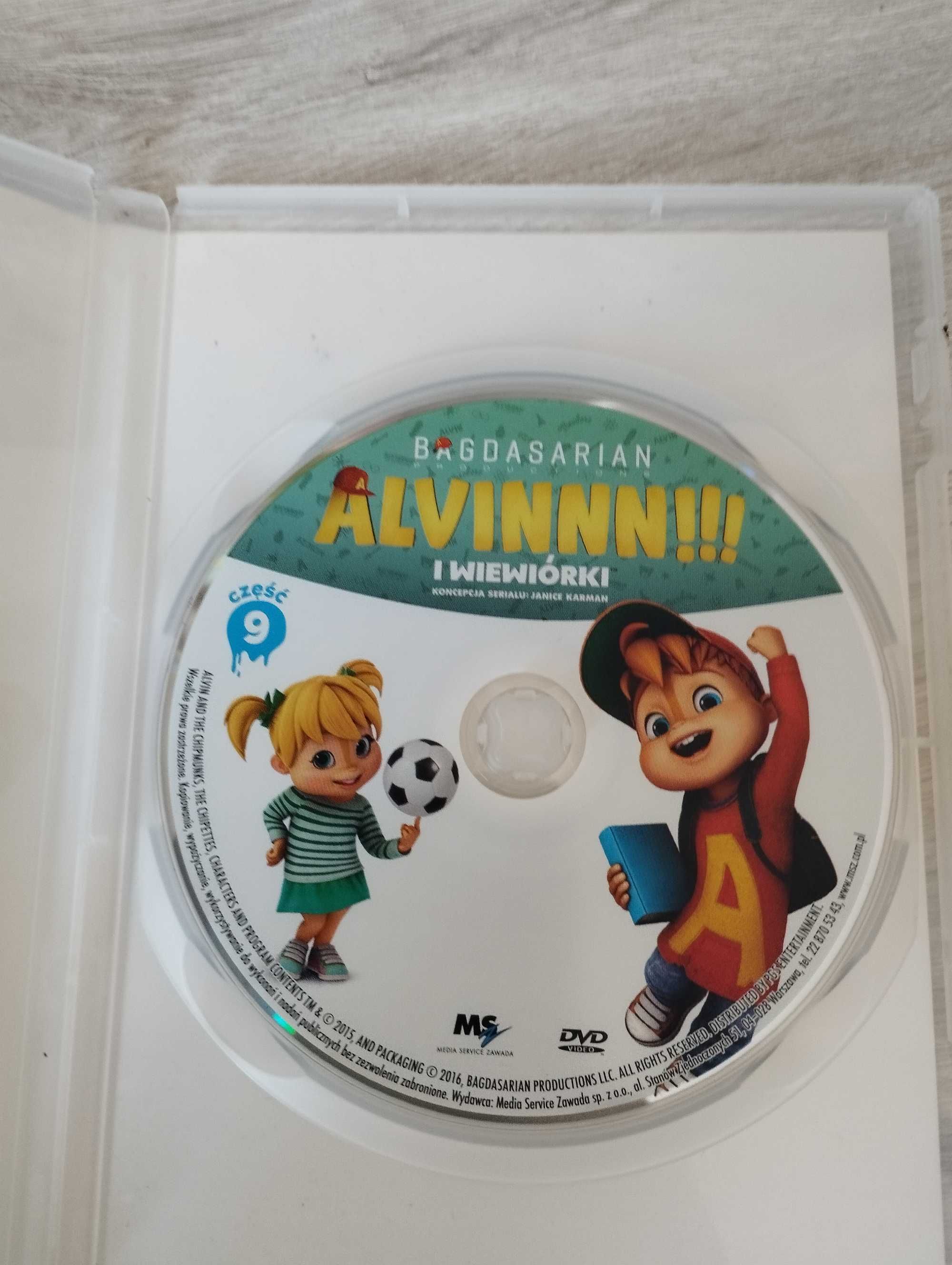 Płyta z filmem DVD Alvin i wiewiórki
