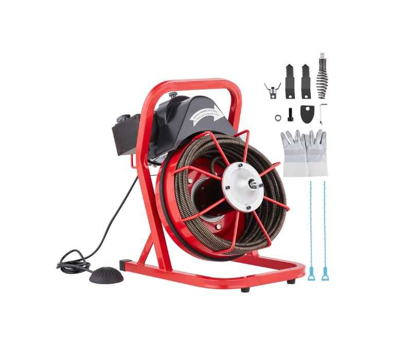 Elektryczna maszyna do czyszczenia rur *ZESTAW* WYSYŁKA ZA POBRANIEM