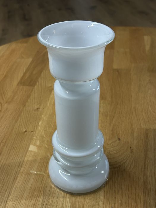 Wazon Świecznik HS Tarnowiec. proj. Słuczan Orkusz. Szkło PRL