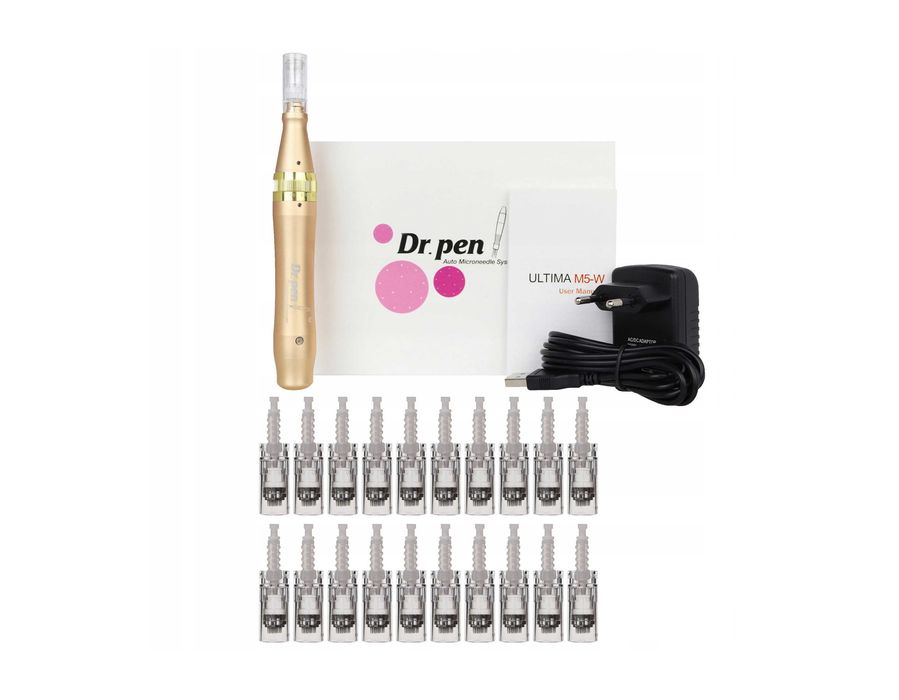 Bezprzewodowy dermapen do mezoterapii + 20 IGIEŁ !! – Dr Pen M5-W