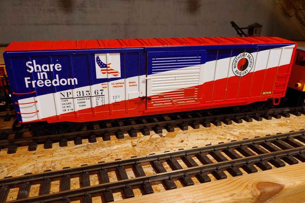 Wagon LGB Northern Pacific,Share in Freedom,skala G, kolejka ogrodowa