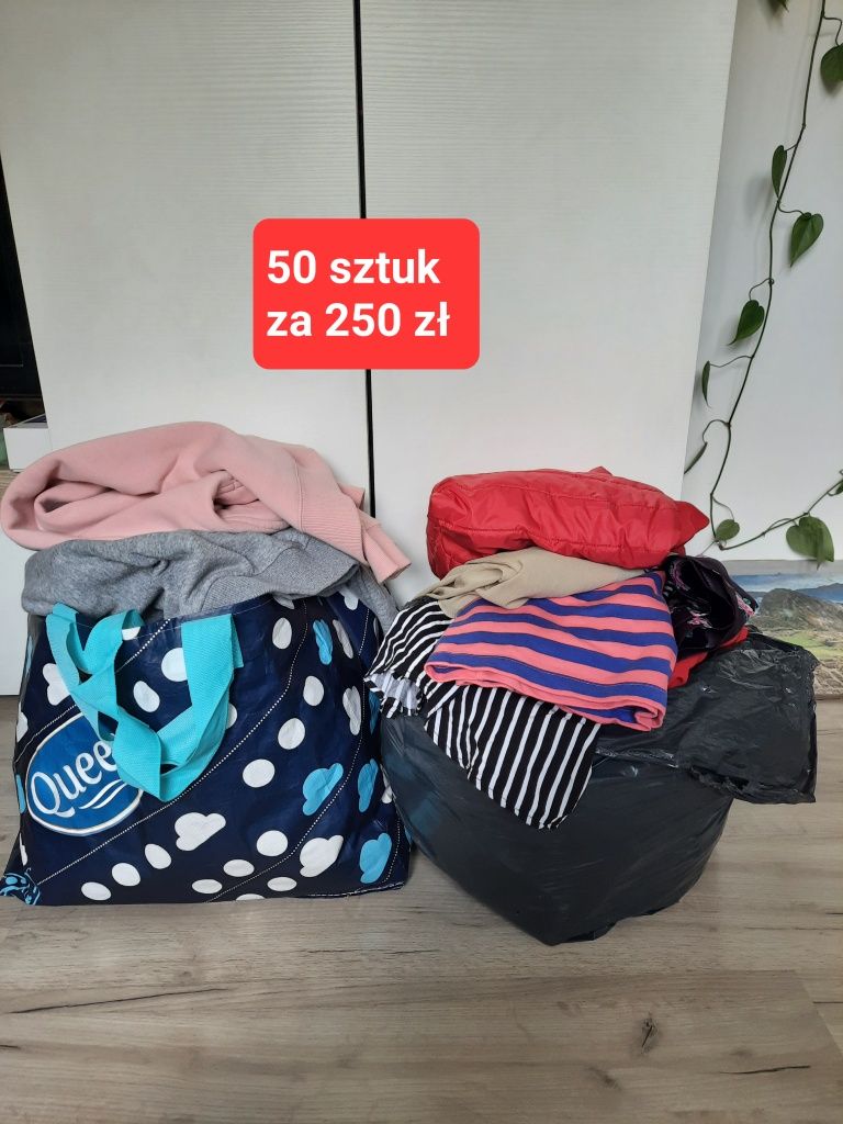 50 sztuk ubrań damskich/młodzieżowych za 250 zł