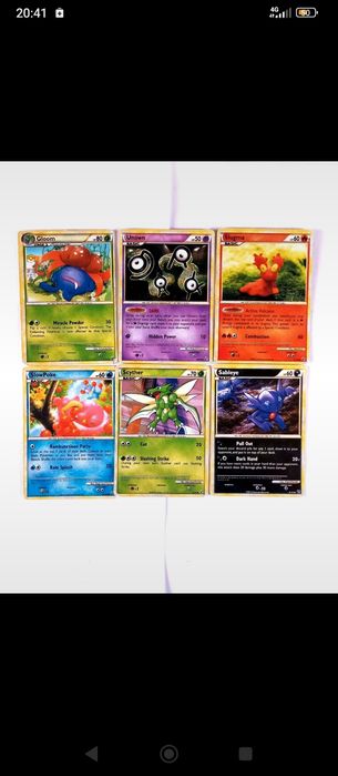 11 cartas Pokémon