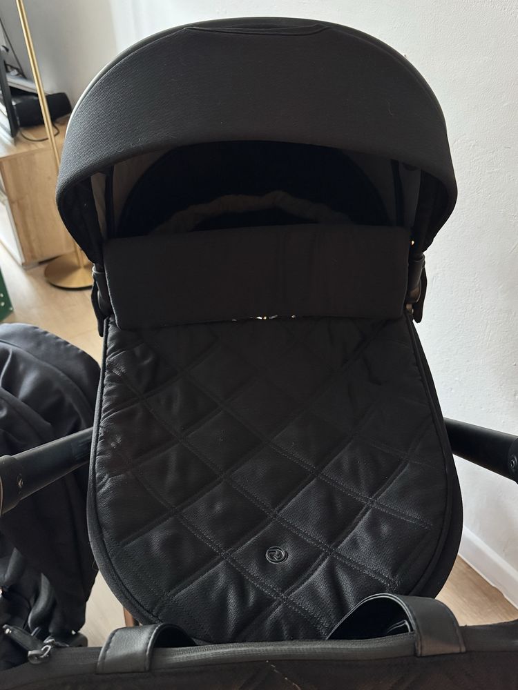 REZERWACJA Wózek gondola i spacerówka Roan ivi 2.0 Raven Rose Gold