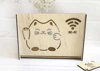 Коробка для роутера "Кот Wi-Fi" 30х20х8 см.