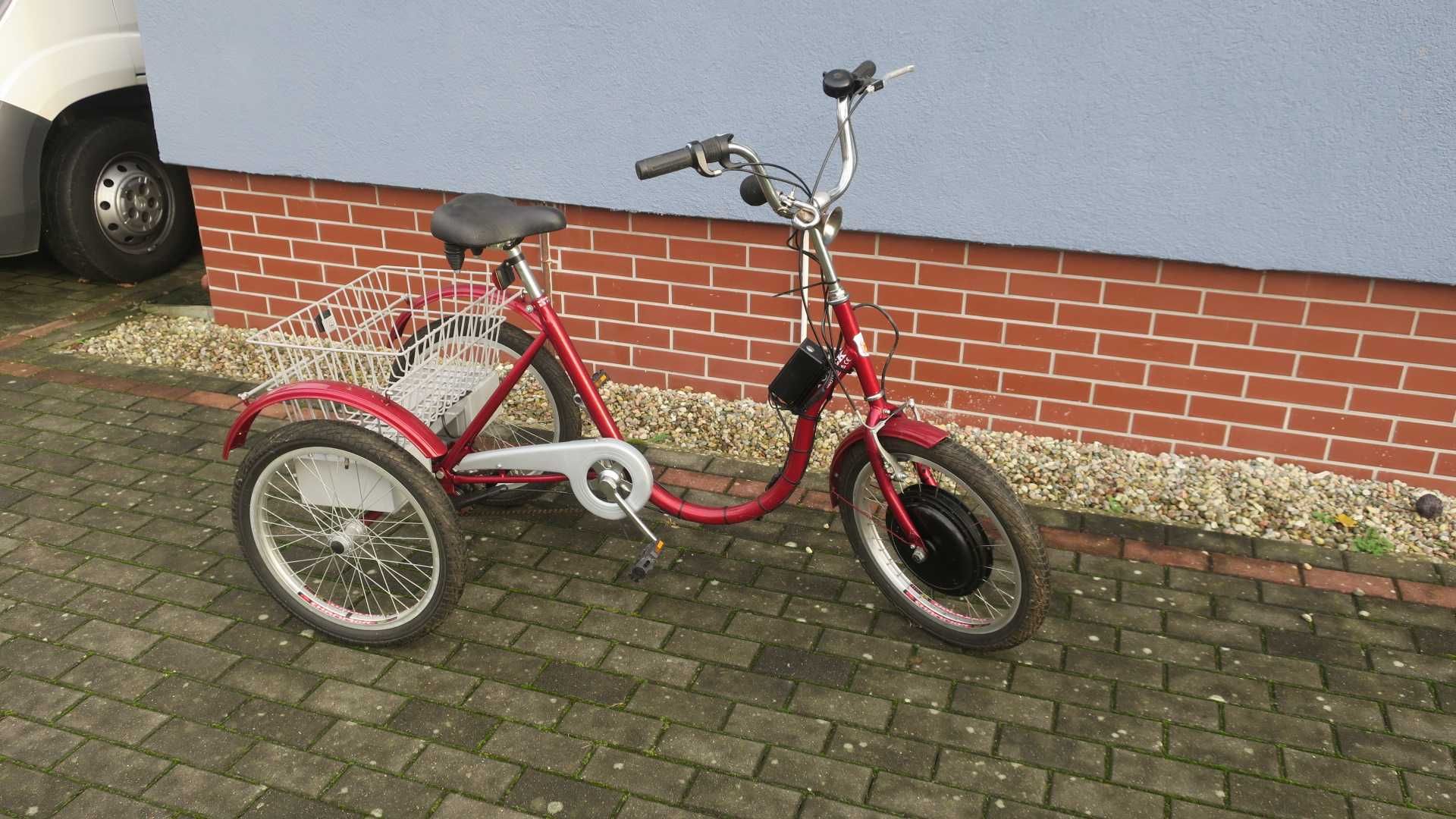 Rower trójkołowy elektryczny
