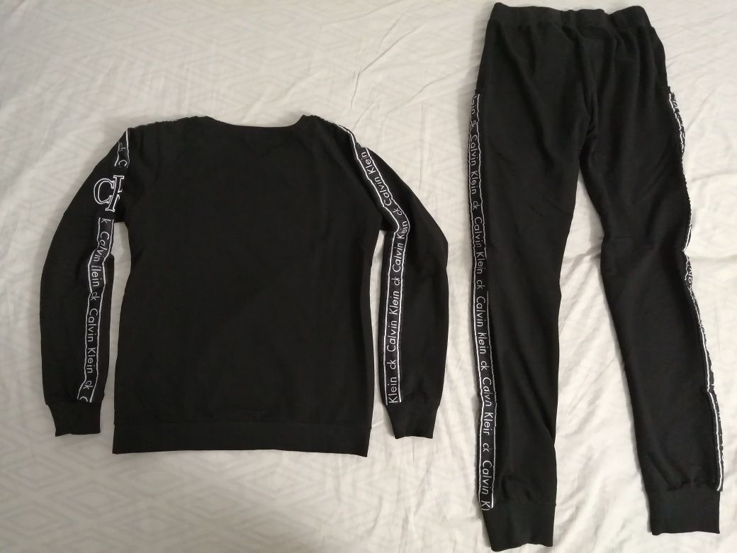 NOWY dres Calvin Klein dresy CK bluza spodnie dresowe czarne L 40