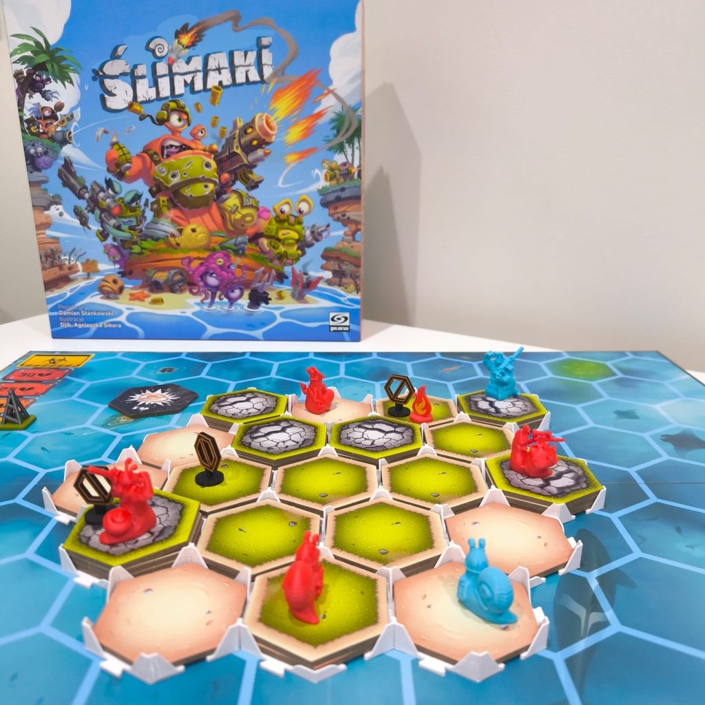 Ślimaki - podkładki pod planszę do gry. Druk 3d
