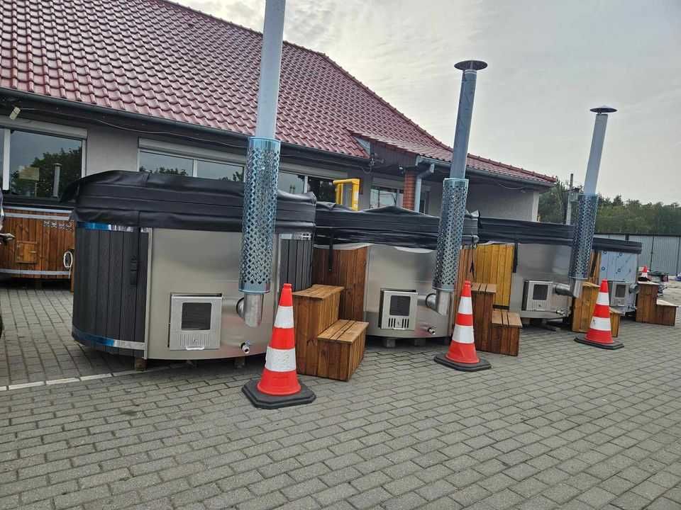 Balia bania ogrodowa spa jacuzzi hydromasaż aeromasaż gorąca beczka
