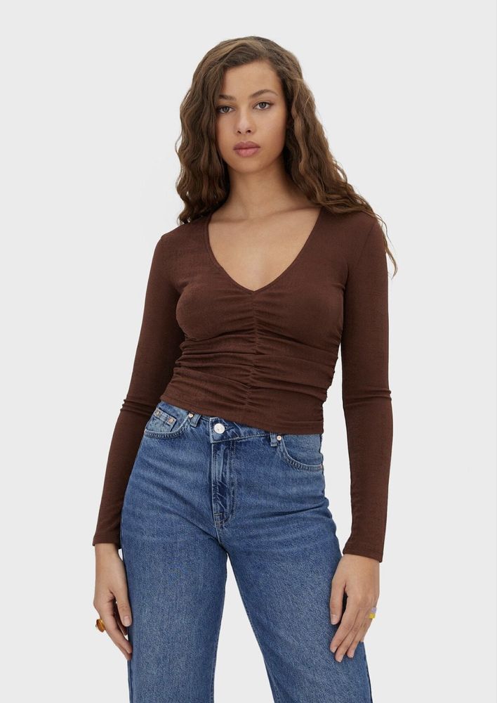 Топ з довгим рукавом Stradivarius
