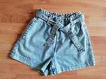 H&m 158 spodenki jeansowe krótkie z paskiem, dziewczynka