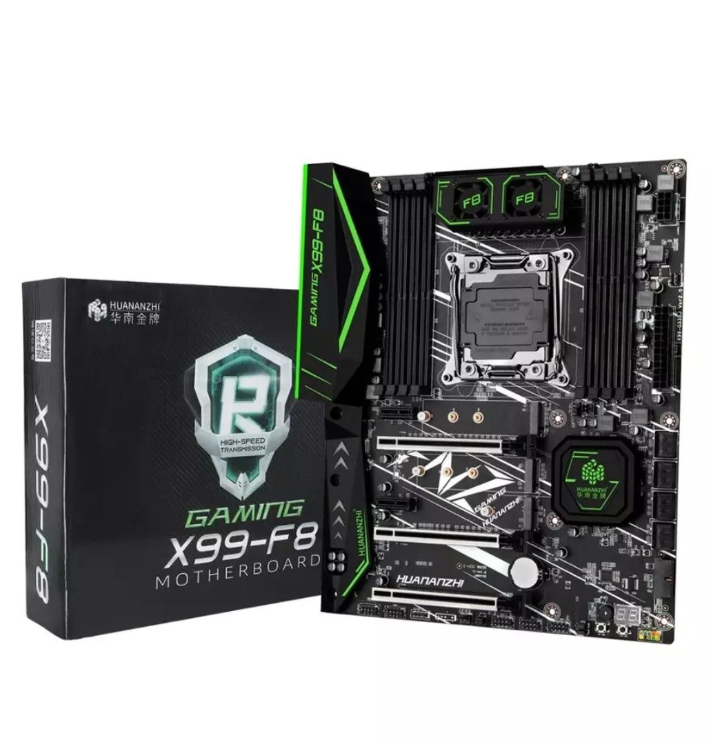 Huananzhi x99 f8 + Intel xeon 2640 v3 + pamięć ram ddr4 32gb płyta