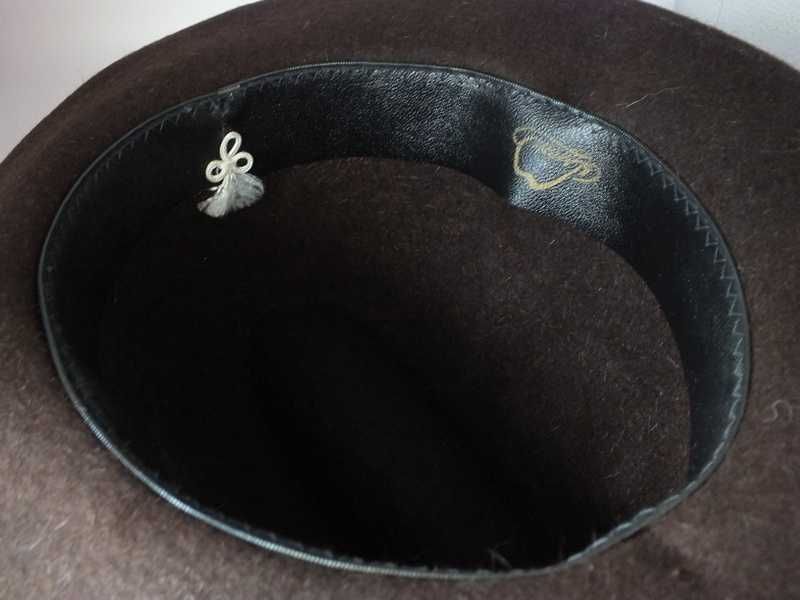 Kapelusz damski brązowy