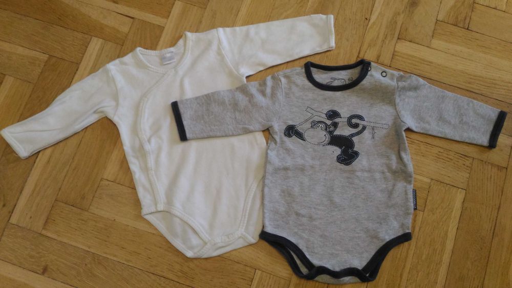 2x body długi rękaw Coccodrillo, Pinokio rozmiar 62 - 68