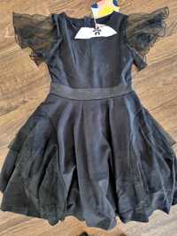 Sukienka wizytowa czarna BOBOLI r. 128, 140, 152
