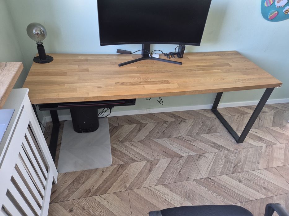 Duże biurko, proste biurko, biurko loft