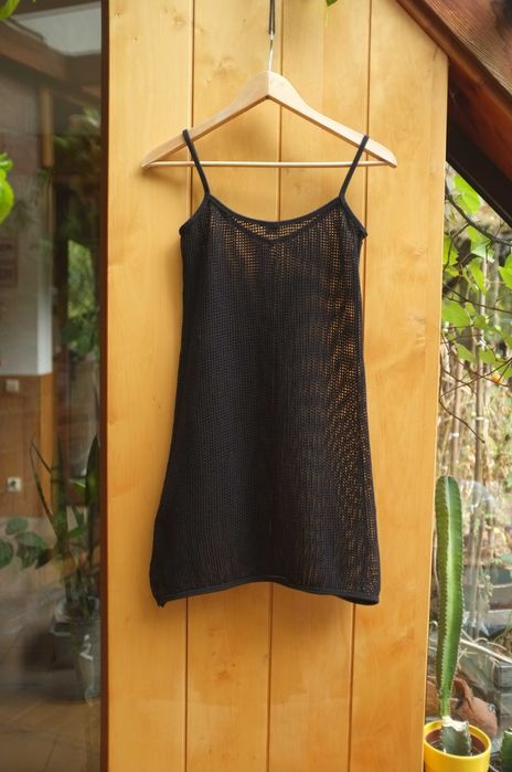 ażurowa sukienka tunika Body Conscious Tank American Apparel XS sieć