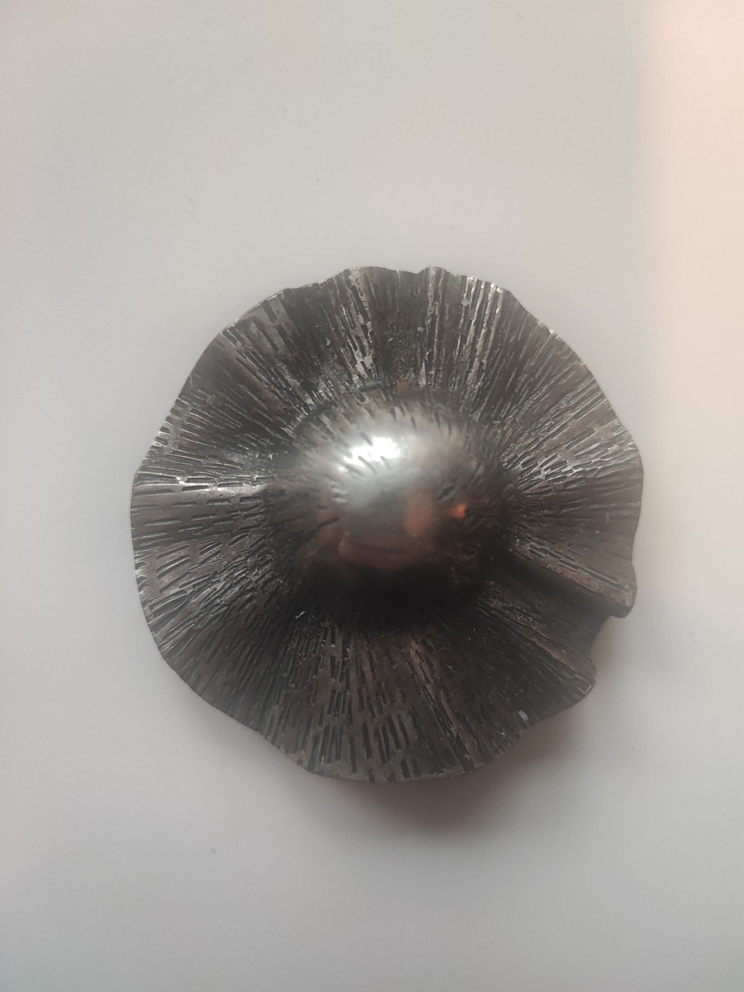 Broszka Słońce Vintage metaloplastyka Vintage lata 60-te