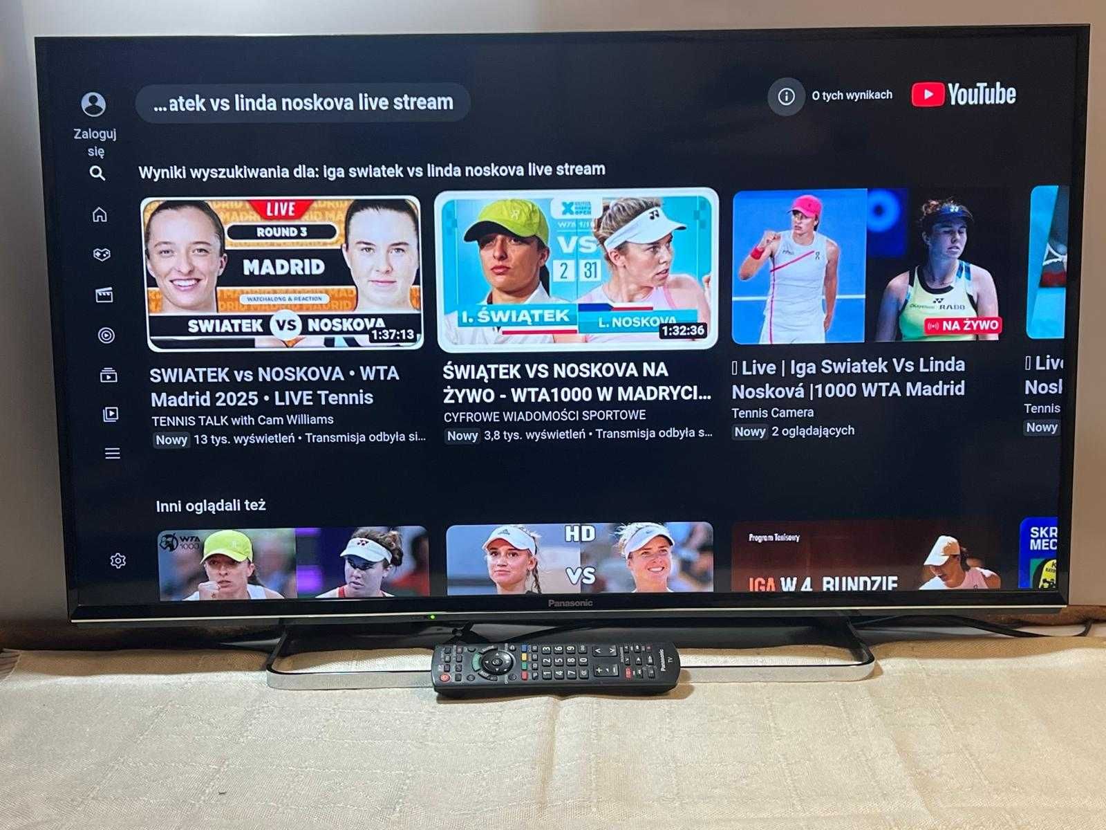 Panasonic 40" LED Smart Tv  Wi Fi  DVB-T2  hewc-265
