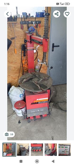 Montażownica do opon + wyważarka zestaw do wulkanizacji