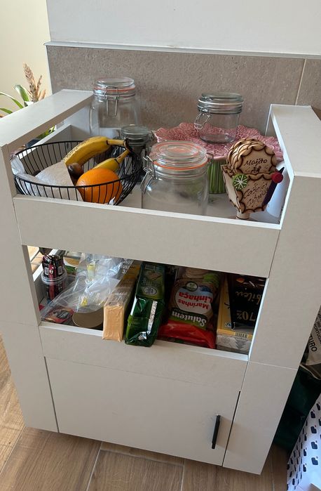 Carro cozinha branco