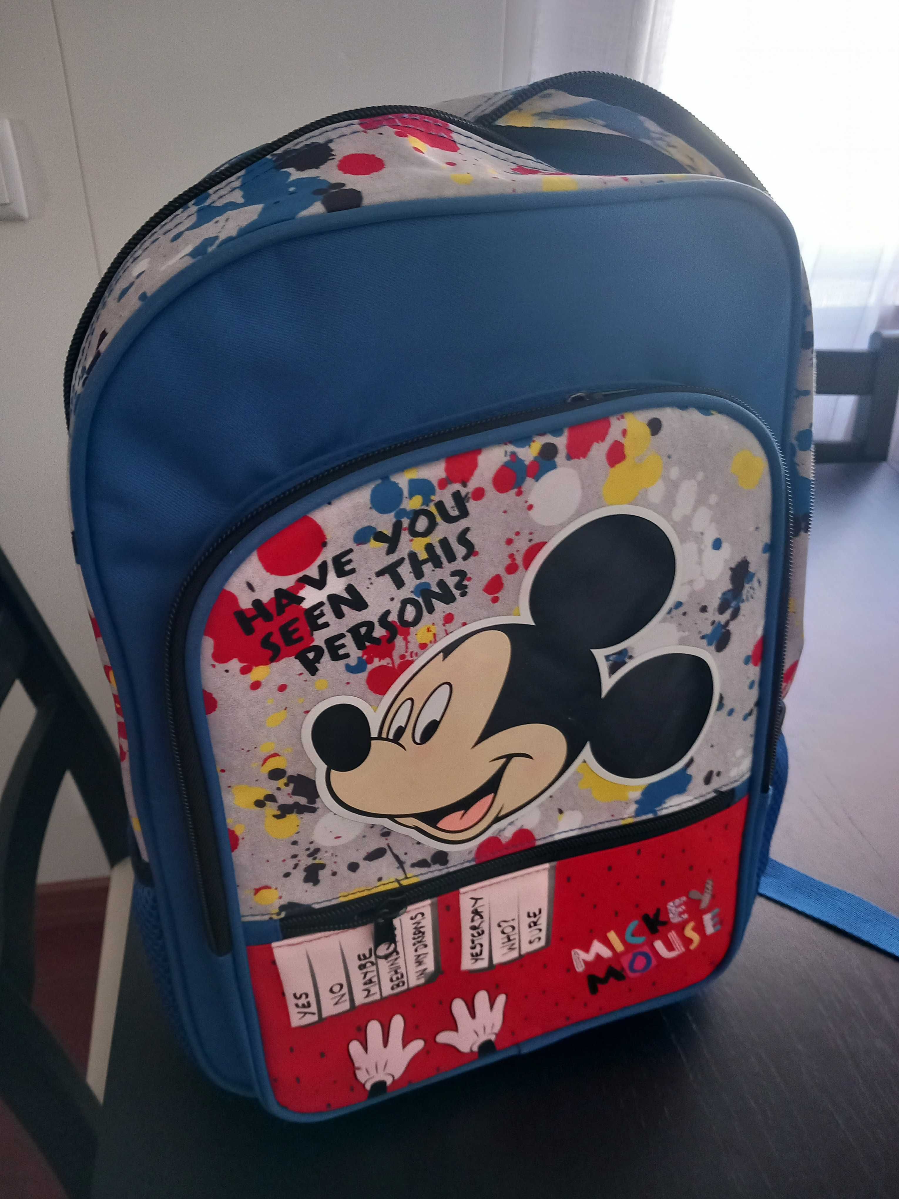 Mochila escolar do Mickey