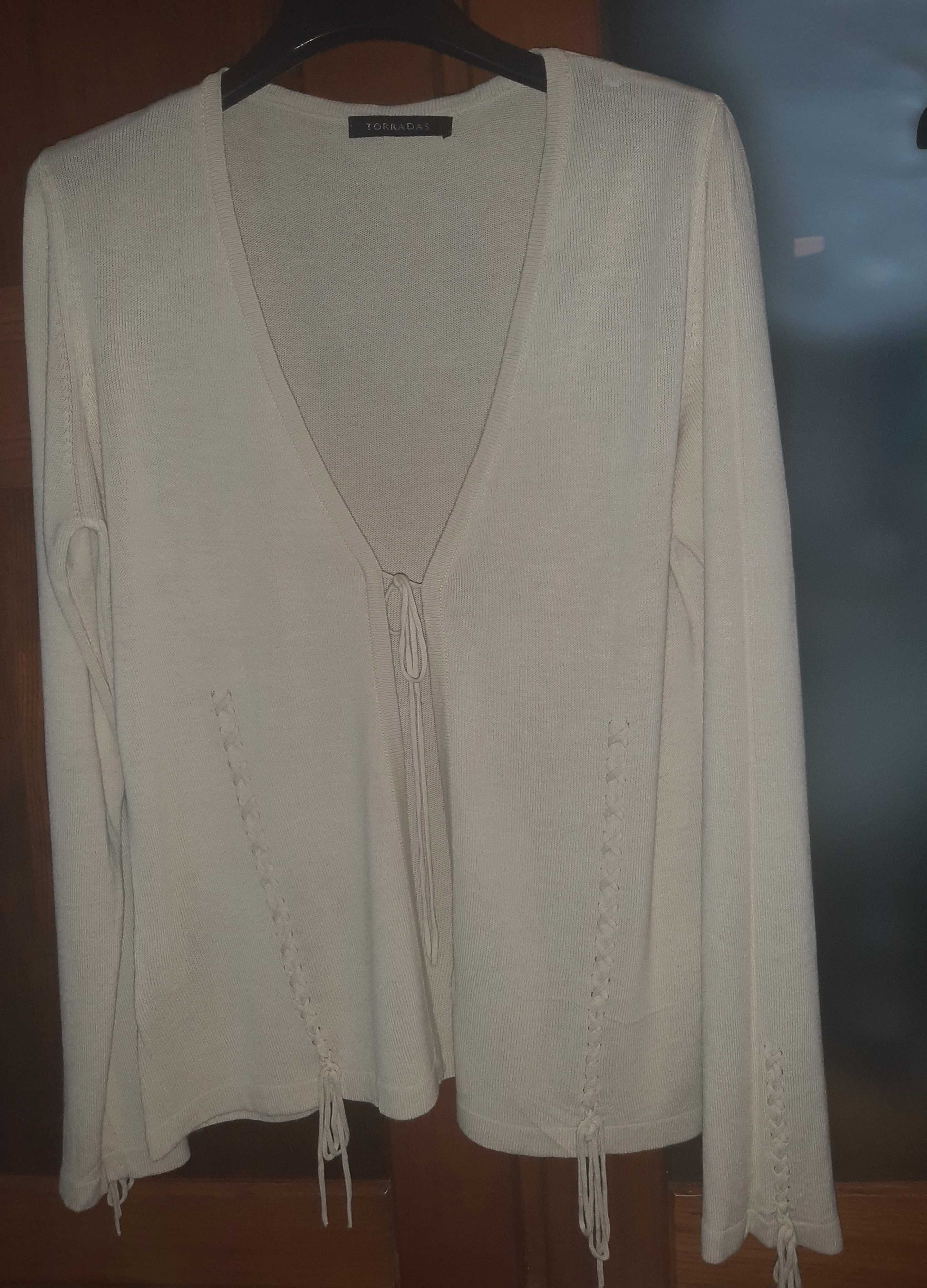 Conjunto casaco e top 100% viscose Torradas