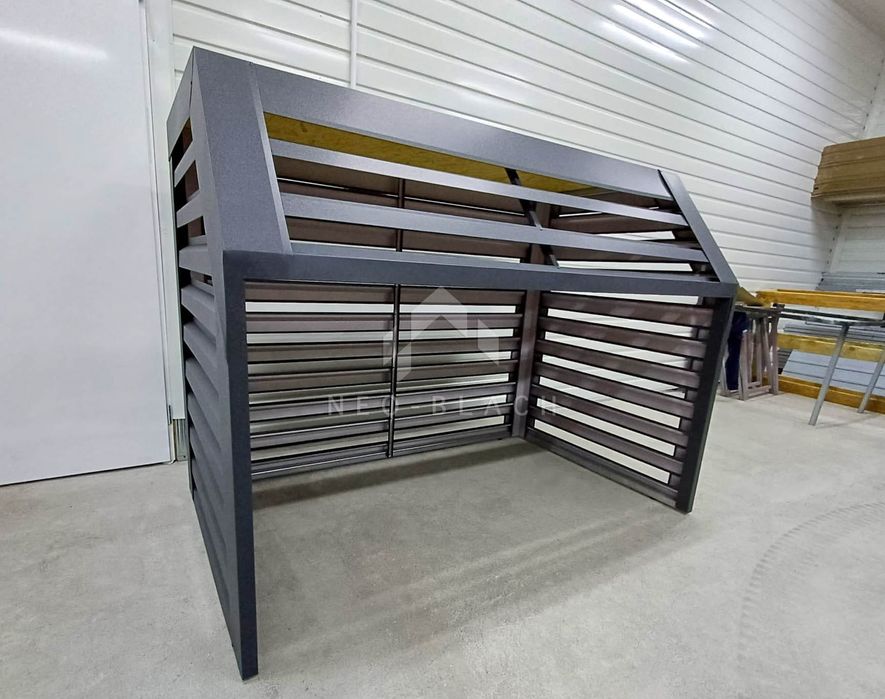 Osłona Pompy Ciepła 120X70X140Cm Antracyt Zabudowa Nb435