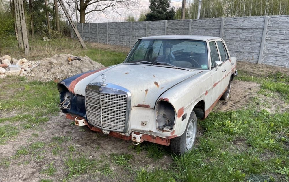 Mercedes w108 czesci drzwi maska grill chrom zderzak