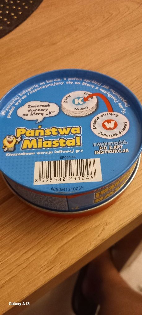 Gra ,państwa i miasta. Podróżna