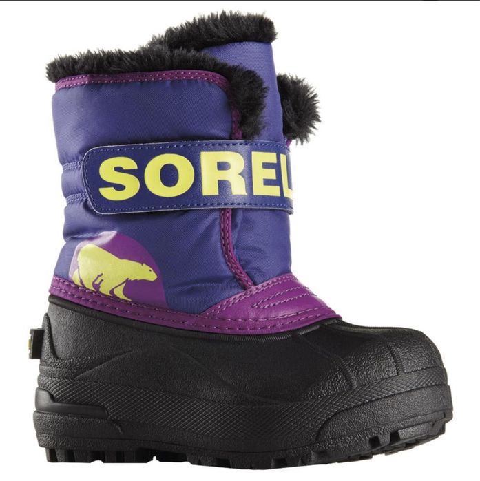 Теплые зимние детские сапоги sorel 23 размера