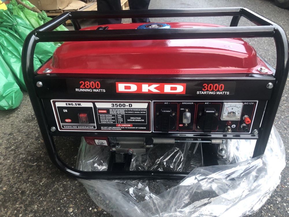 Генератор 3 кВт, DKD 3500-D, 1-фазн., бензин