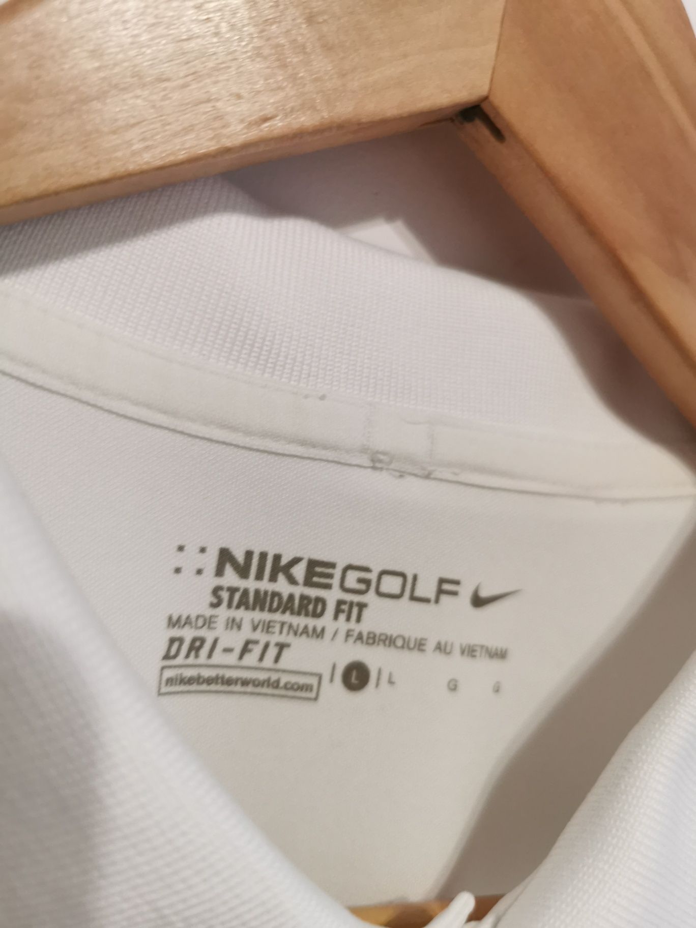 Nike t-shirt polo krótki rękaw męska logowana L