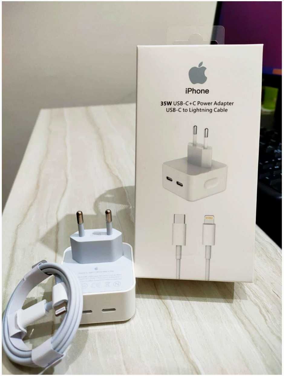 Швидка Зарядка на айфон, Адаптер Блок Apple iPhone Power Adapter  35 W