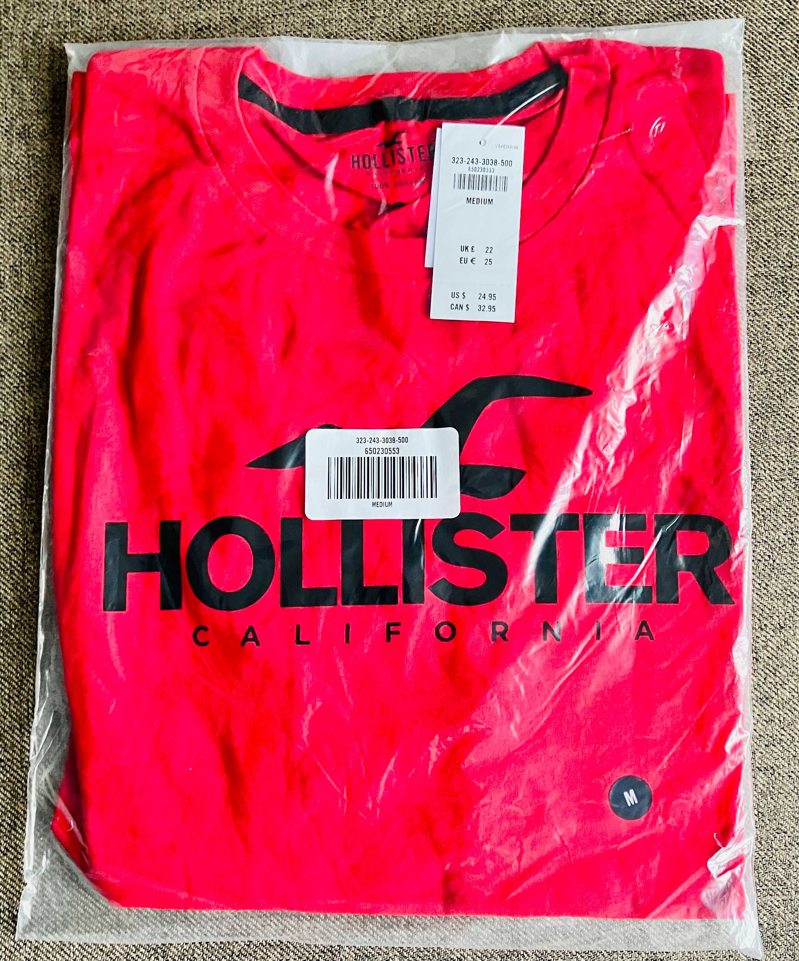 T-shirt Long sleeves Hollister Co. size M Print Logo Graphic Tee