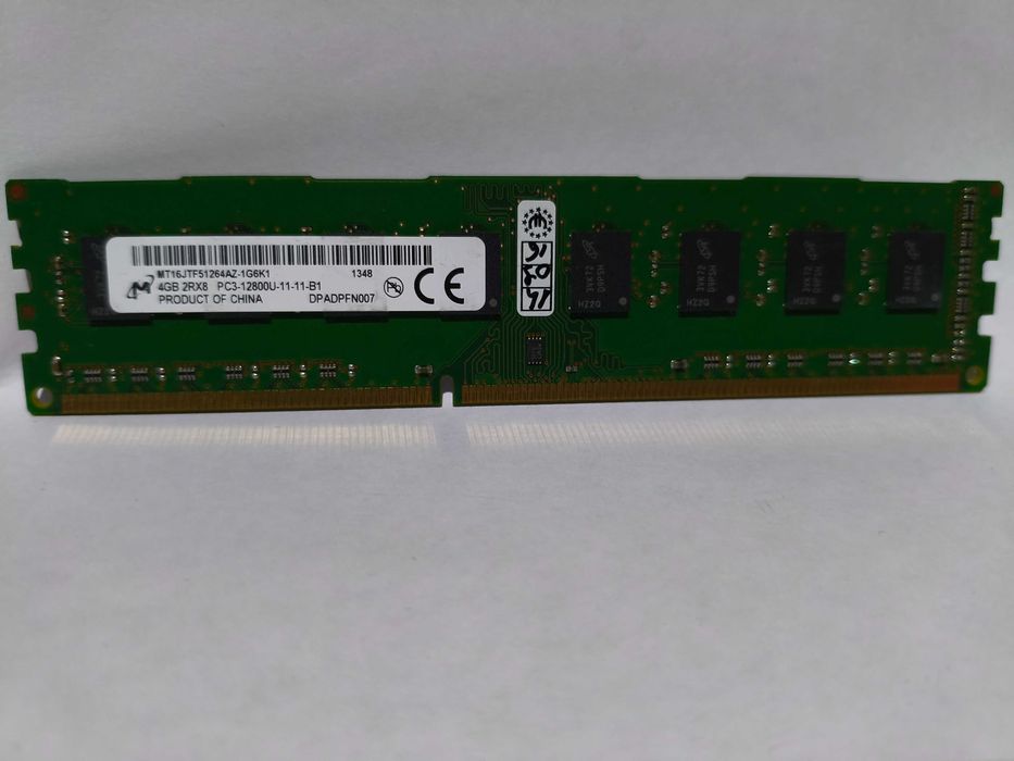 DDR3  1600mhz PC3 12800U Micron 16gb 4x4gb 2x dual