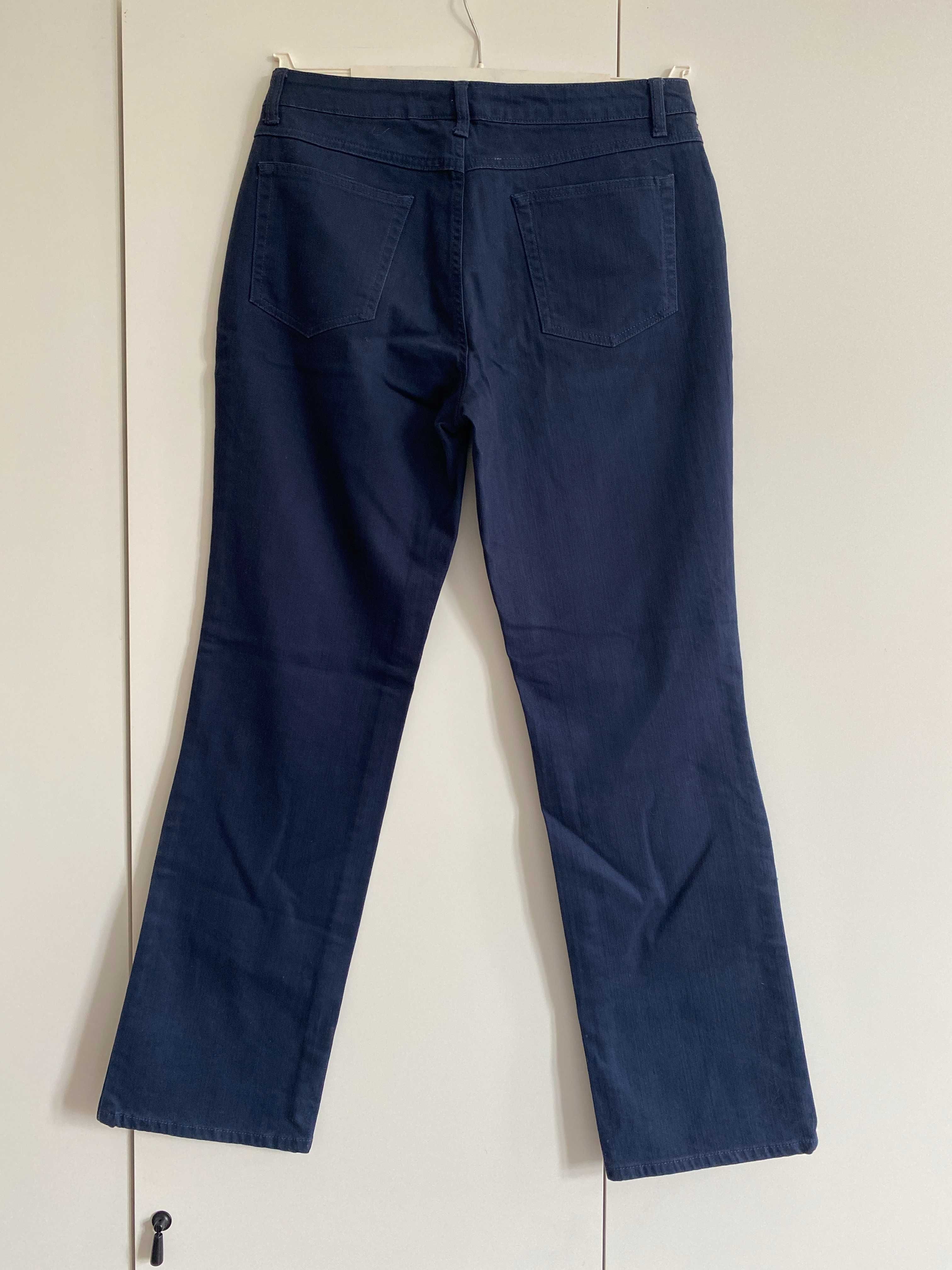 NOWE granatowe nowe spodnie Bootcut rozm 42