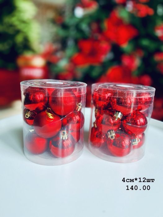 Новорічний декор. Ялинкові прикраси, кулі.