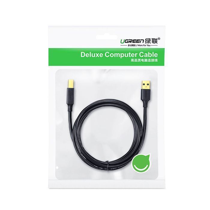 Kabel USB Ugreen USB-A - USB-B 5m Czarny 480Mb/s - Drukarka Skaner