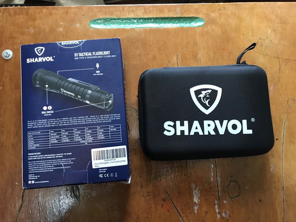 Тактичний ліхтар Sharvol S1 usb-c 21700 IP68 1900 люмен