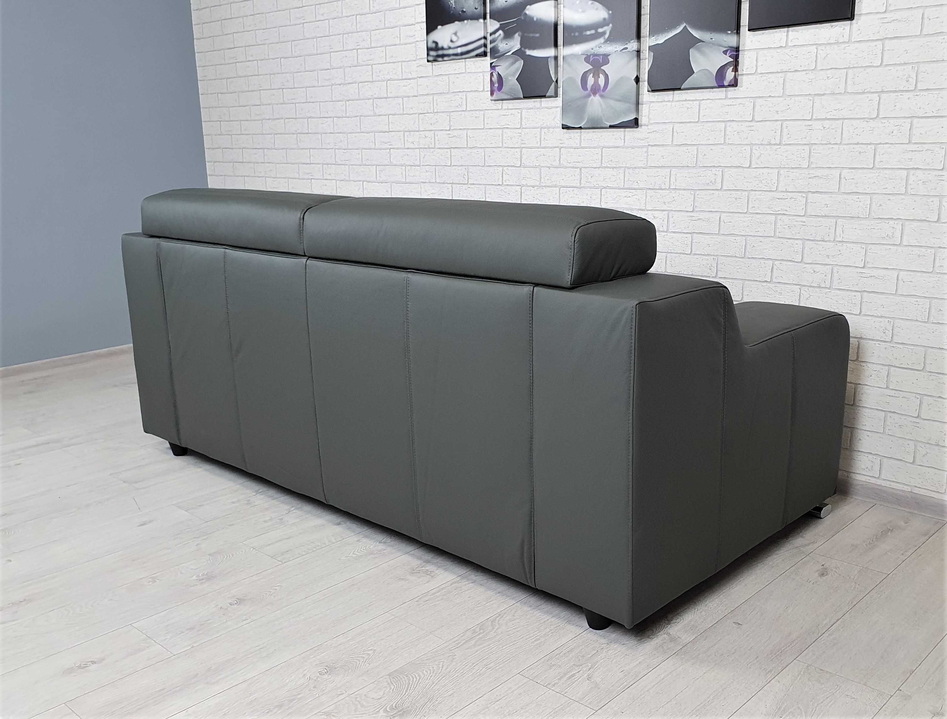 Sofa 172cm skóra naturalna 100% sofa wersalka skórzana