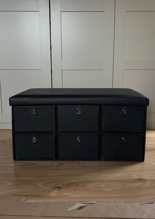 Pufa siedzisko z 6 szufladami