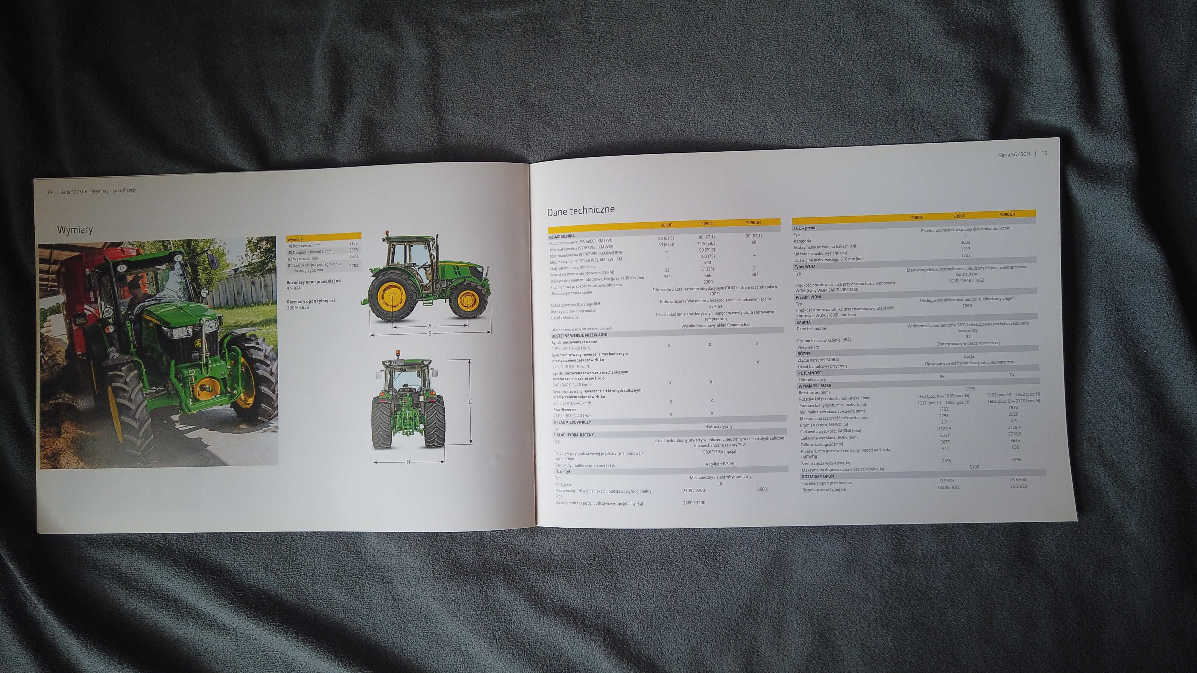 Prospekt John Deere 5G 5GH PL