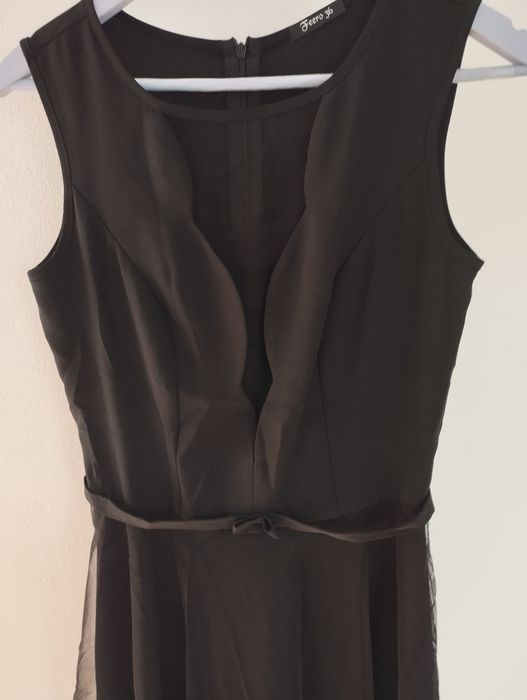 Elegancka czarna sukienka wieczorowa r.36