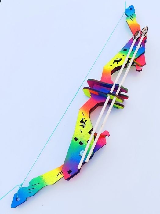 Блочний лук, дерев'яний арбалет, дитяча іграшка,іграшкова зброя