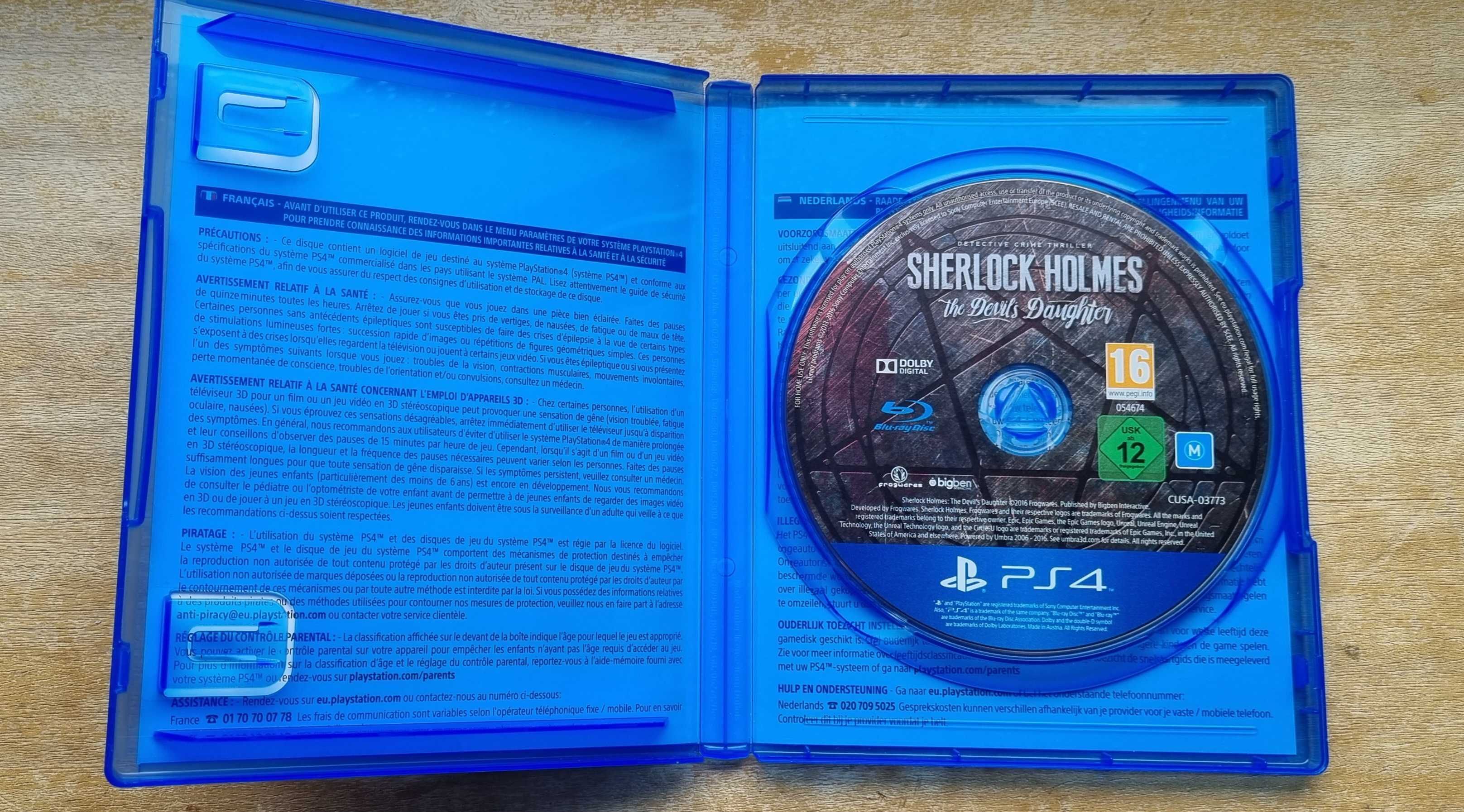 Jogo  Sherlock Holmes para ps4