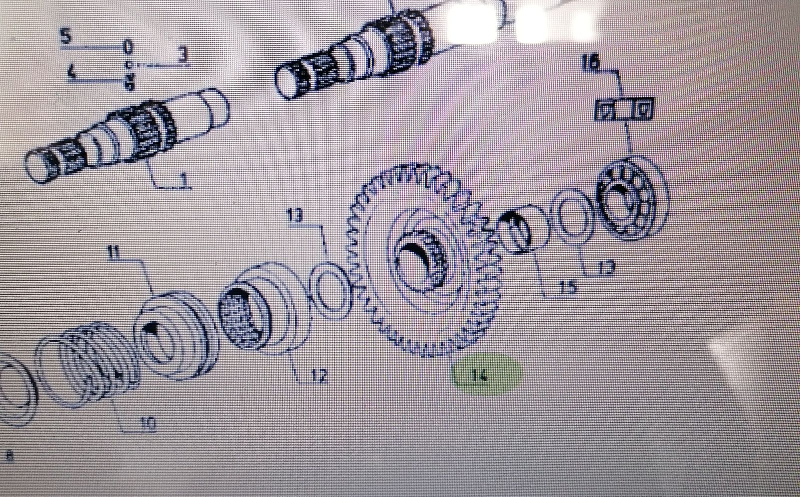 Koło zębate przystawki Z57 Renault 110,54 120,54 133,54 145,54 155,54