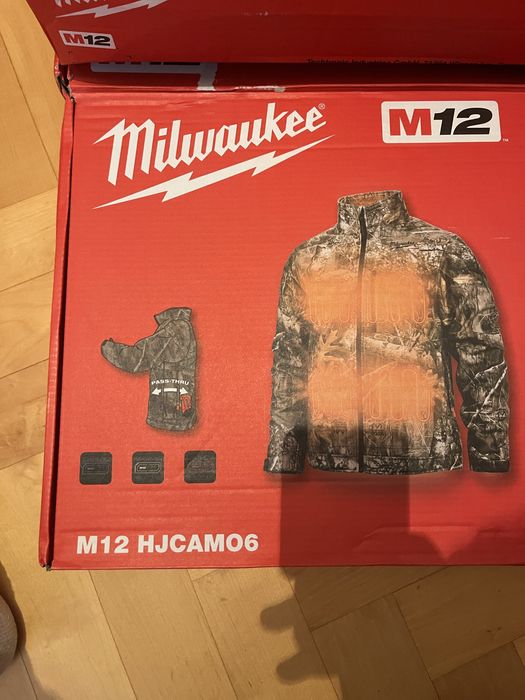 Kurtka podgrzewana marki milwaukee rozmiae S męska(moro,szara)