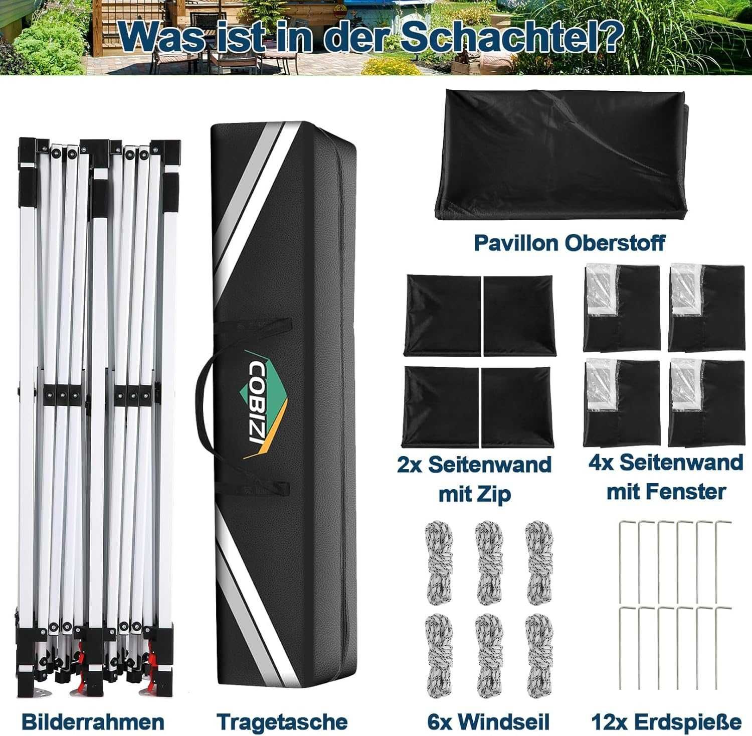 Namiot ogrodowy/pergola/pawilon/wiata/altana/ zadaszenie 3x6M !A3007!