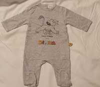 Babygrow de algodão cinzento